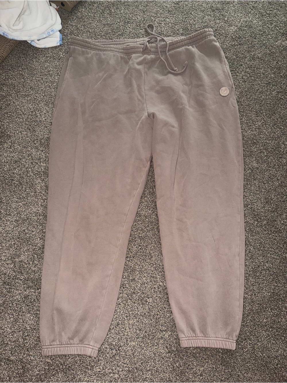 PINK Victoria's Secret Taupe Drawstring Joggers